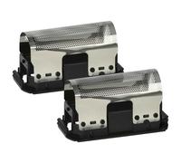 vhbw 2x Grille compatible avec Braun Club de Luxe, T, Linear, Synchron S de Luxe rasoir électrique + cadre, noir/argenté