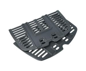 vhbw 2X Grille Compatible avec Weber Q 100, 1000 Barbecue, Grill au gaz - Fonte 21 x 32 x 0,8 cm