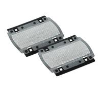 vhbw 2x grille de rasoir compatible avec Braun 370, 350, 375, Pocketgo Twist E-Razor, 5614, 5615, P10, 355 rasoir, noir / argenté
