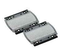 vhbw 2x grille de rasoir compatible avec Braun 370 | 350, 375, Pocketgo Twist E-Razor, Pocket Twist, 5614, 5615, P10, 355 rasoir, noir / argenté