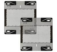 vhbw 2x grille de rasoir remplacement pour Braun 410 pour rasoir, argenté