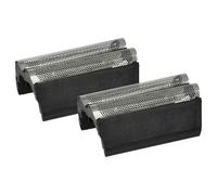 vhbw 2x Grille double compatible avec Braun 4500, 4010, 4015, 4000, 4005, 4501, 4502 rasoir électrique + cadre, gris foncé/argenté