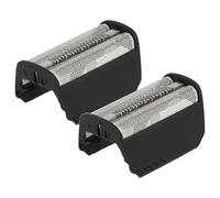 vhbw 2x Grille double de rasoir électrique compatible avec Braun 7497, 7520, 7511, 7516, 7514, 7526, 7510, 7515, 7504, 7505 + cadre, noir
