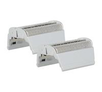vhbw 2x Grille double compatible avec Braun Flex XP/XP II 5770, 5771, 5724, 5726, 5722, 5723, 5729 rasoir électrique + cadre, argenté
