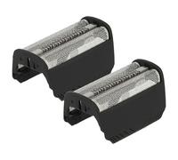 vhbw 2x Grille double de rasoir électrique compatible avec Braun 7497, 7520, 7511, 7516, 7514, 7526, 7510, 7515, 7504, 7505 + cadre, noir