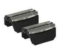 vhbw 2x Grille double remplacement pour Braun 51B, 51S pour rasoir électrique + cadre, noir