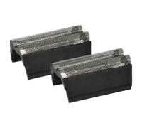 vhbw 2x Grille double remplacement pour Braun 586, 585 pour rasoir électrique + cadre, gris foncé/argenté