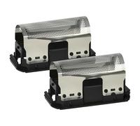 vhbw 2x Grille remplacement pour Braun 265, 5235760, SB235, SB265, 235 pour rasoir électrique + cadre, noir/argenté