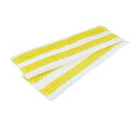 vhbw 2x Housses compatible avec Kärcher SC 3 EasyFix, Deluxe Anniversary Edition, Upright, Deluxe nettoyeur à vapeur - blanc / jaune