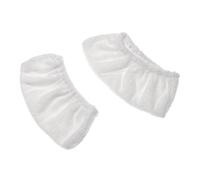 vhbw 2x Housses de rechange remplacement pour Kärcher 2.863-270.0 pour nettoyeur à vapeur - microfibre, blanc, rectangulaire