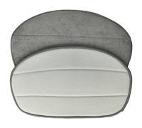 vhbw 2x Housses de rechange remplacement pour Leifheit 11911 pour nettoyeur à vapeur, balai vapeur - microfibre, gris