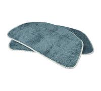 vhbw 2x Housses de rechange remplacement pour Leifheit 11941 pour nettoyeur à vapeur, balai vapeur - microfibre, gris ardoise