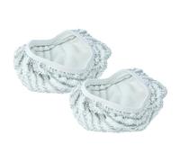 vhbw 2x Housses remplacement pour Rowenta ZR0065 pour nettoyeur à vapeur - blanc
