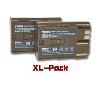 vhbw 2x Li-Ion batterie 1300mAh (7.2V) pour appareil photo DSLR Canon EOS 50D remplace BP-508, BP-511, BP-512, BP-514, BP-522, BP-535