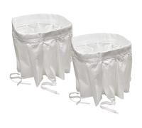 vhbw 2x Micro-filtre hygiénique compatible avec Nilfisk C_3306, C_3306 AD, CFM S2 L40, CTS22, C_T30S, CFM S3 L100 aspirateur - Filtre à air blanc