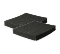 vhbw 2x Micro-filtre hygiénique compatible avec Samsung VC-MB71AW, VC-MB71BW, VC-MB750T aspirateur - Filtre à air noir / blanc, rectangulaire