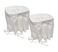 vhbw 2x Micro-filtre hygiénique remplacement pour Nilfisk 40000338 pour aspirateur - Filtre à air blanc