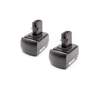 vhbw 2x NiMH batterie 1500mAh (12V) pour outil électrique outil Powertools Tools comme Metabo 6.25473