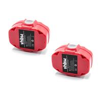 vhbw 2x NiMH batterie 3000mAh (18V) pour outil électrique outil Powertools Tools comme Makita 1822