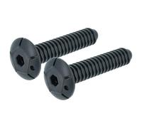 vhbw 2x Pied réglable remplacement pour SCHOLTÈS C00340804 pour lave-vaisselle - 11 cm, noir