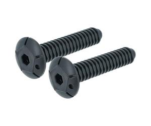 vhbw 2x Pied réglable remplacement pour Whirlpool 481250518387 pour lave-vaisselle - 11 cm, noir