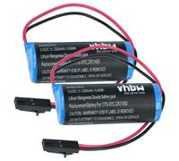 vhbw 2x Pile compatible avec Allen Bradley 1785-L11B, 1785-L16B, 1771-DMC1, 1771-DMC4 PLC Contrôleur Logique Programmable (2200mAh, 3V, Li-MnO2)