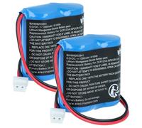 vhbw 2X Pile Compatible avec Visonic Next CAM PG2, K9 PG2 Wide Angle, PGS détecteur de Mouvement (1350mAh, 6V, Li-MnO2)