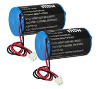 vhbw 2x Pile compatible avec Visonic SR-730, MCS-730 AC système d'alarme, sirène extérieure radio (19000mAh, 3,6V, Li-ion)