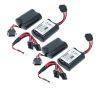 vhbw 2x Pile remplacement pour Visonic 2XER18505m, 103-304742 pour système d'alarme, sirène extérieure radio (16000mAh, 3,6V, Li-SOCl2)