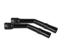 vhbw 2x Poignée compatible avec Hitachi CV-3300, CV-400P eco, CV-400 eco aspirateur - Manche de rechange, raccordement 32 mm, 33,3 cm de long