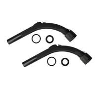 vhbw 2x Poignée compatible avec Nilfisk Power P10, P Animal, P12, P40, P20 aspirateur - Manche de rechange, raccordement 32mm, 37,1 cm de long