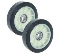 vhbw 2x Roue d'entraînement pour tambour compatible avec Blomberg DHP24412BST lave-linge, sèche-linge - 7,5 cm