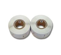 vhbw 2x Rouleau d'étiquettes 12mm x 24mm (1000 étiquettes) compatible avec Dymo LabelWriter 450, 450 Turbo, 450 Duo étiqueteuse
