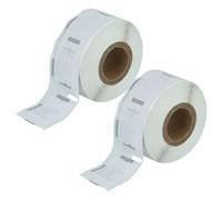 vhbw 2x Rouleau d'étiquettes 12mm x 24mm (1000 étiquettes) compatible avec Dymo LabelWriter 450, 450 Turbo, 450 Duo étiqueteuse