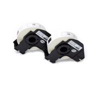 vhbw 2x Rouleau d'étiquettes + support 17mm x 87mm (300 étiquettes) compatible avec Brother PT QL1060N, QL-500, QL-500A étiqueteuse