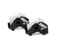vhbw 2x Rouleau d'étiquettes + support 17mm x 87mm (300 étiquettes) remplacement pour Brother DK-11203 pour étiqueteuse
