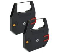 vhbw 2x Ruban encreur compatible avec Olivetti CX 1000 S, CX 1000 imprimante matricielle ou de reçus - ruban carbone, noir