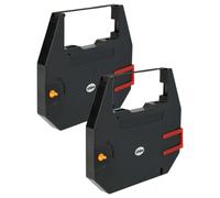 vhbw 2x Ruban encreur compatible avec Olivetti CX 440, CX 1000 Series imprimante matricielle ou de reçus - ruban carbone, noir