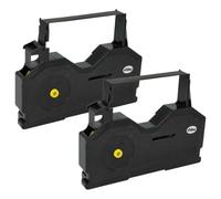 vhbw 2x Ruban encreur compatible avec Olivetti CX 880, 901 D, 900 X | machine à écrire - ruban carbone, noir