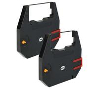 vhbw 2x Ruban encreur compatible avec Olivetti CX 900, CX 480 imprimante matricielle ou de reçus - ruban carbone, noir