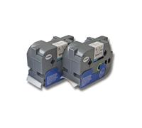 vhbw 2x Rubans compatible avec Brother P-Touch 550A, 9200, 9500, 9200DX, 550, 9200PC, 3600 imprimante d'étiquettes 8m x 36mm Noir sur Blanc