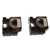 vhbw 2x Rubans remplacement pour Dymo D1, 53713 pour imprimante d'étiquettes 7m x 24mm Noir sur Blanc