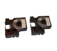 vhbw 2x Rubans remplacement pour Dymo S0720680, D1, 40913 pour imprimante d'étiquettes 9mm Noir sur Blanc