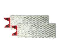 vhbw 2x Serpillères compatible avec Vileda 1-2 Spray balai nettoyant - Tête de rechange, microfibre, gris/blanc