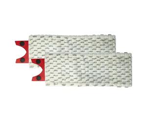 vhbw 2x Serpillères compatible avec Vileda 1-2 Spray balai nettoyant - Tête de rechange, microfibre, gris/blanc