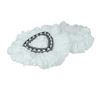 vhbw 2X Serpillères Compatible avec Vileda Easy Wring & Clean, Turbo Easy Wring Balai nettoyant - Microfibre, Noir/Blanc