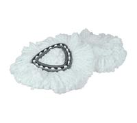 vhbw 2x Serpillères compatible avec Vileda Easy Wring & Clean, Turbo Easy Wring balai nettoyant - Tête de rechange, microfibre, noir/blanc