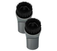 vhbw 2x Set de brosses à épousseter compatible avec Miele Classic C1 EcoLine aspirateur - Buse pinceau - brosse ronde