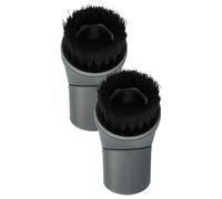 vhbw 2x Set de brosses à épousseter compatible avec Miele SBCD0, SBBN0, SBAP3, SBCD1, SBAN0, SBAJ0, SBAG1 aspirateur - Buse pinceau - brosse ronde