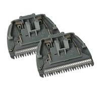 vhbw 2x tête de rasoir compatible avec Panasonic ER-GB70, ER-GB60, ER-221, ER-2211, ER-220, ER-2201, ER-217, ER-2171 rasoir, gris
